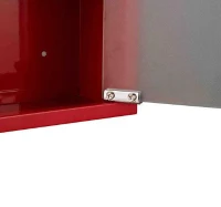 HOMCOM Red Steel wall mounted Medicine Cabinet with 3 shelves + Security Glass Door Lockable 60 cm(H)(m-6)