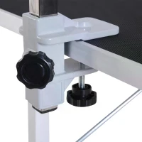 PawHut Dog Cat Pet Grooming Table Portable Mobile Foldable Adjustable With Arm Noose Stainless Steel Frame and Legs New(m-7)