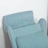 HOMCOM Kids Recliner Sofa Angle Adjustable Single Lounger Armchair Children Games Chair with Footrest for 3-5 years, Blue(m-7)