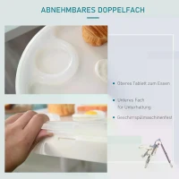 HOMCOM Qaba Foldable Baby High Chair Convertible to Toddler Chair Height Adjustable w/ Adjustable Backrest, Footrest, and Removable Tray 5-Point Harness Mobile with Wheels for Kids 6-36 Months Blue(m-5)