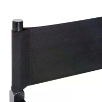 HOMCOM Beech Wooden Frame Directors Chair Foldable Oxford Fabric Seat Easy To Carry&Travel Black(m-10)