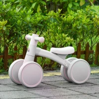 HOMCOM Baby Balance Bike Ride On Walker Push Bike Quick Release Kids Toddler First Bike Birthday Toy Gift for 1-3 Years Pink(m-10)