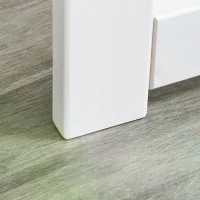 PawHut Wooden Pet Gate 4 Panel Foldable Fence with 2 Support Feet Freestanding Dog Safety Barrier for House Doorway Stairs, White(m-6)