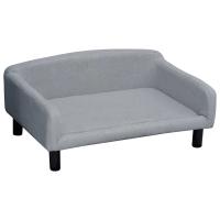 PawHut Modern Design Pet Sofa for Cat or Medium-sized Dog with Armrests and Widened Rest Area