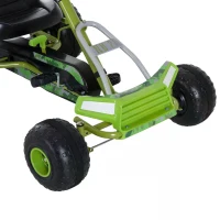 HOMCOM Kids Children Pedal Go Kart Ride on Car Adjustable Seat Braking System - Green(m-9)