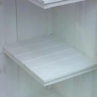 Outsunny Garden Storage Shed Backyard Tool Cabinet Tool Organizer with Asphalt Roof(m-14)