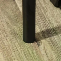 HOMCOM computer desk industrial style desk office table with drawers home office table MDF metal brown + black 110 x 55 x 75 cm(m-10)