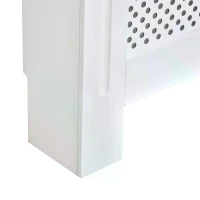 HOMCOM Wooden Radiator Cover Heating Cabinet Modern Home Furniture Grill Style White Painted (Medium)(m-8)