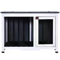 PawHut Solid Wood Dog Cage Pet House Crates Kennel Transport Box Carrier Animal Training(m-9)