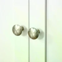 HOMCOM Kitchen Floor Cabinet Side Storage Cupboard Multi-use Sideboard Table with Solid Wood Top, Adjustable Shelf,Drawer for Dining Room, Living Room,Hallway(m-12)