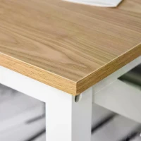 HOMCOM Contemporary X-Design Coffee Table w/ Storage Shelf 4 Legs, 2-Tier Center Table for Living Room Bedroom Office, Sturdy Structure(m-5)