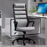 Vinsetto High-Back Office Chair Spandex Fabric Grey(m-2)