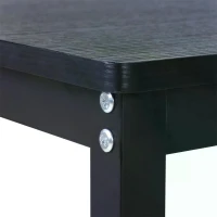 Vinsetto L-Shaped Gaming Desk Computer Desk Wood Corner PC Workstation Large Home Office Table Black(m-10)