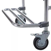 HOMCOM Personal Mobility Assist Commode Shower Transport Medical Rolling Chair Over The Toilet(m-4)