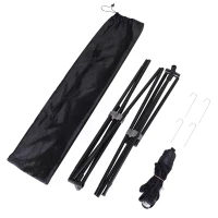 HOMCOM 4m Adjustable Foldable Portable Sports Net Set for Badminton Tennis Volleyball with Carry Bag Easy to Set Up(m-4)