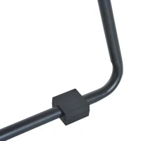 HOMCOM Multifunctional  Dip Stand Power Station Bar with Sling Trainer Strength Workout Home Gym Black(m-13)