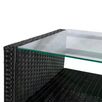 Outsunny 4 PCS Outdoor Patio Furniture Sets All Weather PE Rattan Chair set Indoor Outdoor Backyard Garden Coffee Table with Cushions Cream White(m-8)