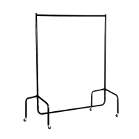 HOMCOM HEAVY DUTY 4FT 5FT 6FT CLOTHES GARMENT DRESS HANGING RAIL DISPLAY STAND RACK NEW 140KG 308lb (Long: 4ft(120cm))(m-1)
