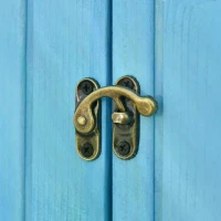 Outsunny Garden Shed Wooden Firewood House Storage Cabinet Waterproof Asphalt Roof Tool Organizer with Lockable Door, 130 x 55 x 180 cm(m-10)