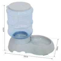 PawHut Automatic Pet Food Feeder Dispenser Dogs Cats  3.8L(m-3)