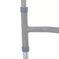 HOMCOM Folding Lightweight Aluminium Walking Assist Walking Frame Walker Mobility Aid Height Adjustable w/ 2 Front Wheels(m-11)