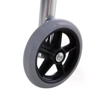 HOMCOM Folding Lightweight Aluminium Walking Assist Walking Frame Walker Mobility Aid Height Adjustable w/ 2 Front Wheels(m-13)