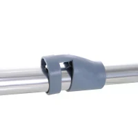 HOMCOM Folding Lightweight Aluminium Walking Assist Walking Frame Walker Mobility Aid Height Adjustable w/ 2 Front Wheels(m-9)