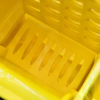 HOMCOM Home Janitorial Cleaning Floor Bucket with 34 Quart Capacity and Metal Handle(m-5)