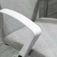 Vinsetto Office Chair Linen Swivel Light Grey(m-11)