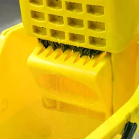 HOMCOM Home Janitorial Cleaning Floor Bucket with 34 Quart Capacity and Metal Handle(m-6)