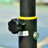 HOMCOM Basketball Stand 5.1ft-6.9ft Adjustable Basketball Hoop w/ 33Inch Backboard(m-9)