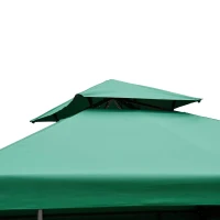 Outsunny Toldo de Substituição 3x3m para Pérgolas Toldo de Substituição de Pérgolas de Jardim Verde(m-8)