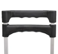 HOMCOM Carrinho de mão dobrável de alumínio Altura ajustável de 3 níveis Fácil transporte Carga 70 kg 41x38,5x100 cm Preto e cinza(m-7)