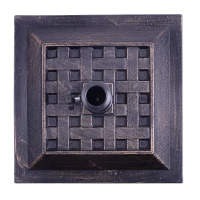 Outsunny Base para Chapéu de Sol Suporte para Chapéu de Sol Apto para Mastros de 38mm/48mm 44x44x32 cm Preto e Bronze(m-10)