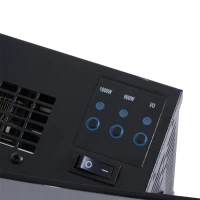 HOMCOM Lareira Eléctrica  de Parede 900W/1800W - 65x11,4x52 cm(m-5)