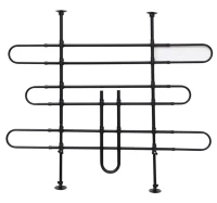 PawHut Grade de Segurança de Carro para Cães Ajustável em Largura e Altura 85-150x85x128cm Grade Separadora para Porta Malas de Carro Universal Metal Preto(m-1)