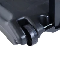 HOMCOM  Tabela de basquetebol dobrável e ajustável em altura 150-210 cm branco preto e vermelho(m-12)