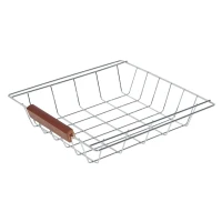 HOMCOM Carrinho de Cozinha de Madeira natural Madeira Metal 4 Rodas Gaveta Garrafeira  85x37x85 cm(m-6)