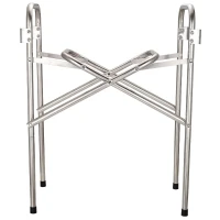 Outsunny Barbecue a Carvão Portátil de Aço Inoxidável com 2 Prateleiras Laterais Bandeja e Grelha 104x30x68cm Prata(m-11)