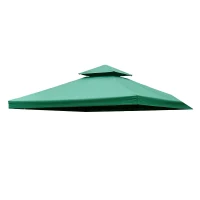 Outsunny Toldo de Substituição 3x3m para Pérgolas Toldo de Substituição de Pérgolas de Jardim Verde(m-9)