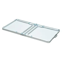 Outsunny Mesa de Campismo Dobrável Convertível em Mala com Altura Ajustável para Piquenique 120x60-54-70cm Prata(m-7)