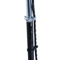 HOMCOM Trotinete Elétrica Dobrável para Crianças e Adolecentes acima de 7 Anos com Luz LED Guiador com Altura Ajustável e Assento Opcional Carga Máxima 50kg 76x38x80-96cm Preto(m-11)