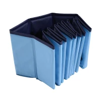 PawHut Piscina Dobrável para Cães Ø100x30 cm Banheira Portátil para Animais de Estimação Antiderrapante PVC Multiusos Cor Azul(m-5)