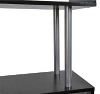 HOMCOM Estante Moderno de amplo espaço de armazenamento para Escritório 80x30x145 cm preto(m-11)