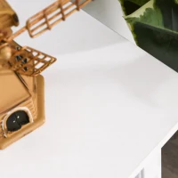 HOMCOM Lareira de parede elétrica Potência 1800W Efeito de chama de LED com controle remoto Temporizador e termostato 79x27x62,4 cm branco(m-12)