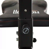 HOMCOM Banco de Abdominais Dobrável com Altura Ajustável 4 Ângulos Suporte para Pernas Ergonómico 44,5x143x84-92 cm Preto(m-8)