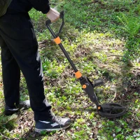 Outsunny Detetor de Metais Fácil de usar, Alta Precisão Visor LCD Bobina de Pesquisa Impermeável, Ideal para Principiantes(m-2)