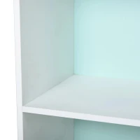 HOMCOM Estante Infantil de madeira com 4 prateleiras 1 gaveta compacta 50x30x142 cm Branco(m-12)