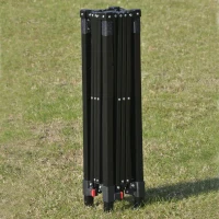 Outsunny Tenda Dobrável 220x220x208cm com Proteção UV Altura ajustável de 2 niveis Tecido Oxford estrutura de aço com Lateral e Bolsa de Transporte Branco(m-10)