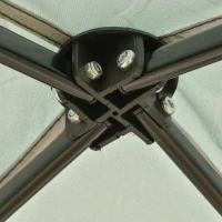 Outsunny Tenda Dobrável 220x220x208 cm com Proteção UV Altura ajustável de 2 niveis Tecido Oxford com estrutura de aço Lateral e Bolsa de Transporte Verde(m-8)